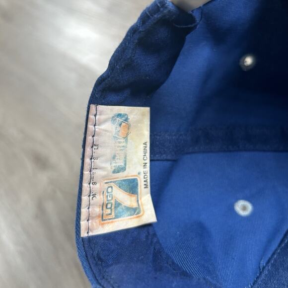 Vintage 90s Dallas Cowboys Hat Snapback NFL Football Logo‎ 7 Blue Gray Cap - Picture 4 of 9